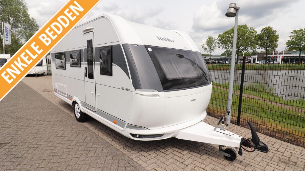 Hobby De Luxe 460 LU BJ'24 Autark pakket/ Enkel bed/ Ambient, Schokbreker, Rondzit, Hobby, Bedrijf