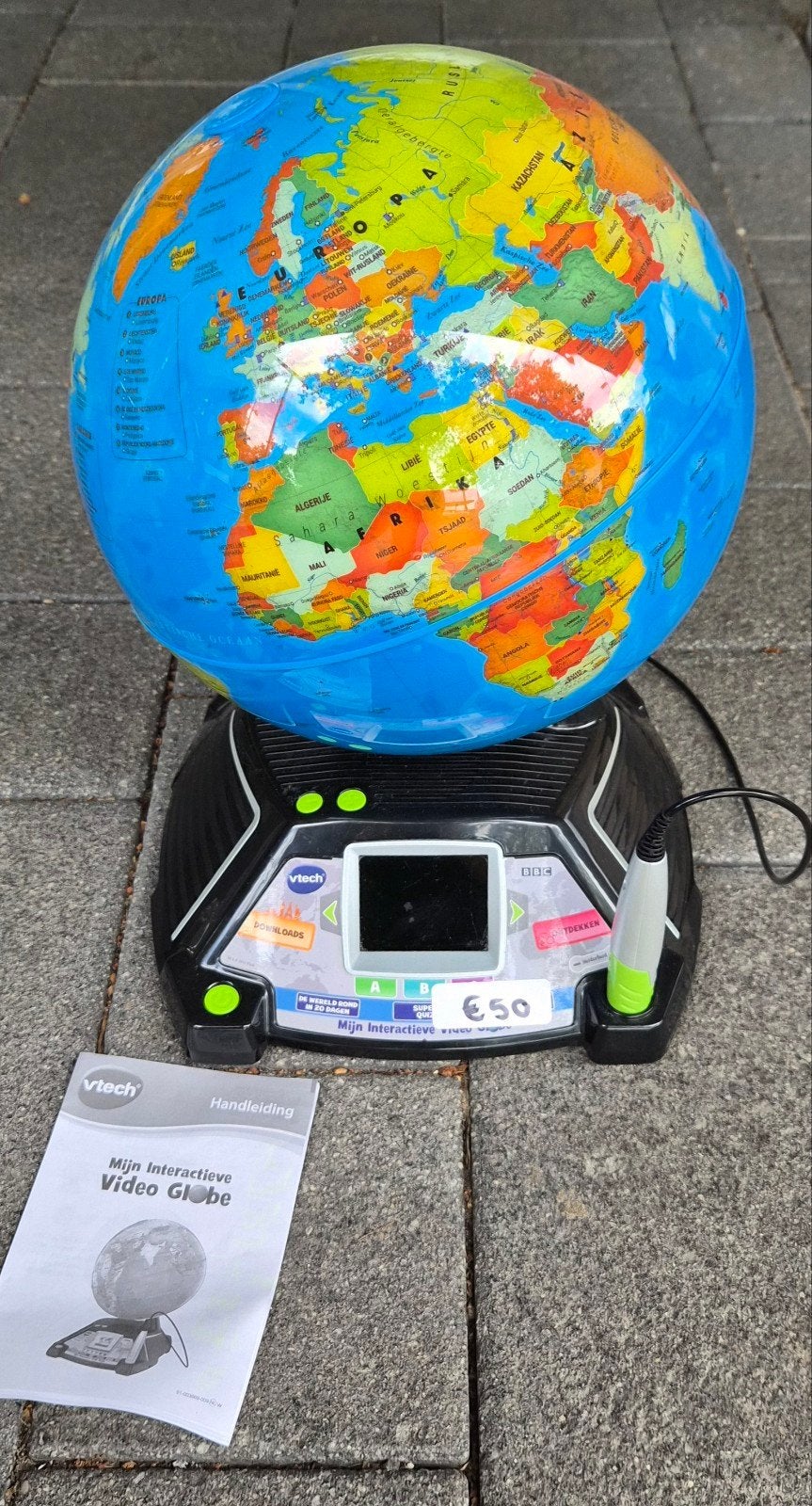 TK Mijn Interactieve Video Globe VTech ZGAN, Ophalen, Zo goed als nieuw