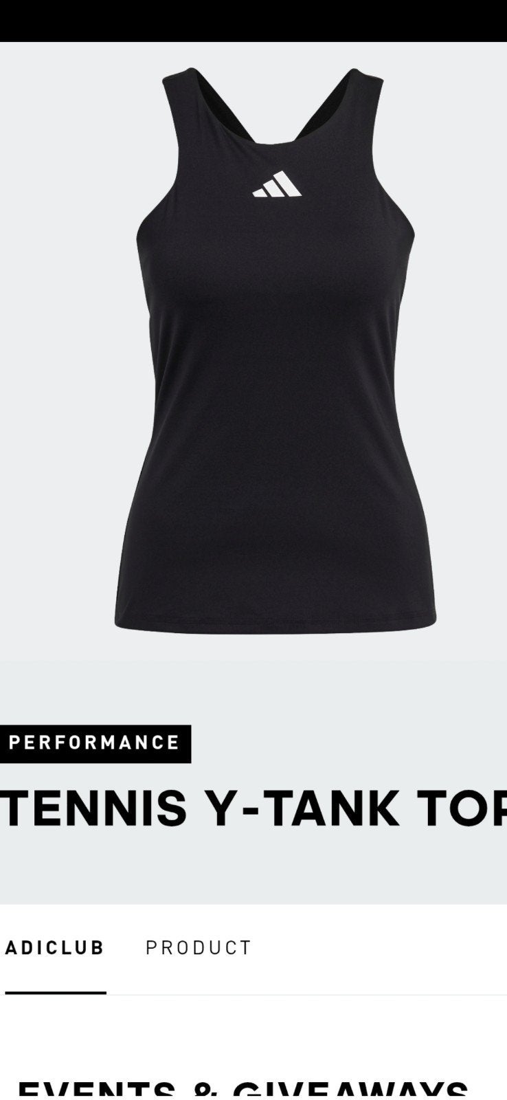 Adidas tennis cooling Y-tank zwart,  S, nieuw in verpakking, Adidas, Zwart, Nieuw, Ophalen of Verzenden
