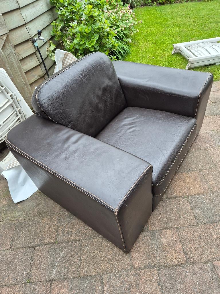 Kamerstoel, Huis en Inrichting, Fauteuils, Ophalen, Gebruikt, Kamerstiel, Leer