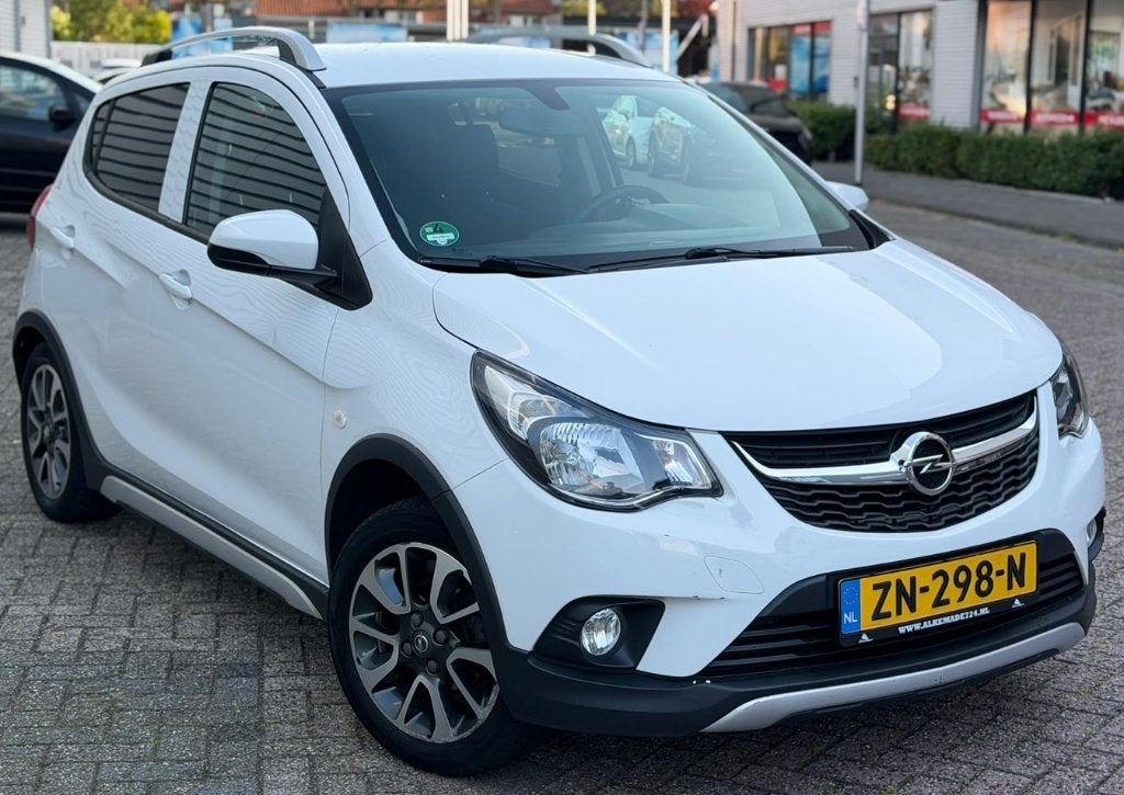 Te koop: Opel Karl Rocks 1.0 ecoFLEX 75PK uit 2019, Voorwielaandrijving, 839 kg, Stof, Wit