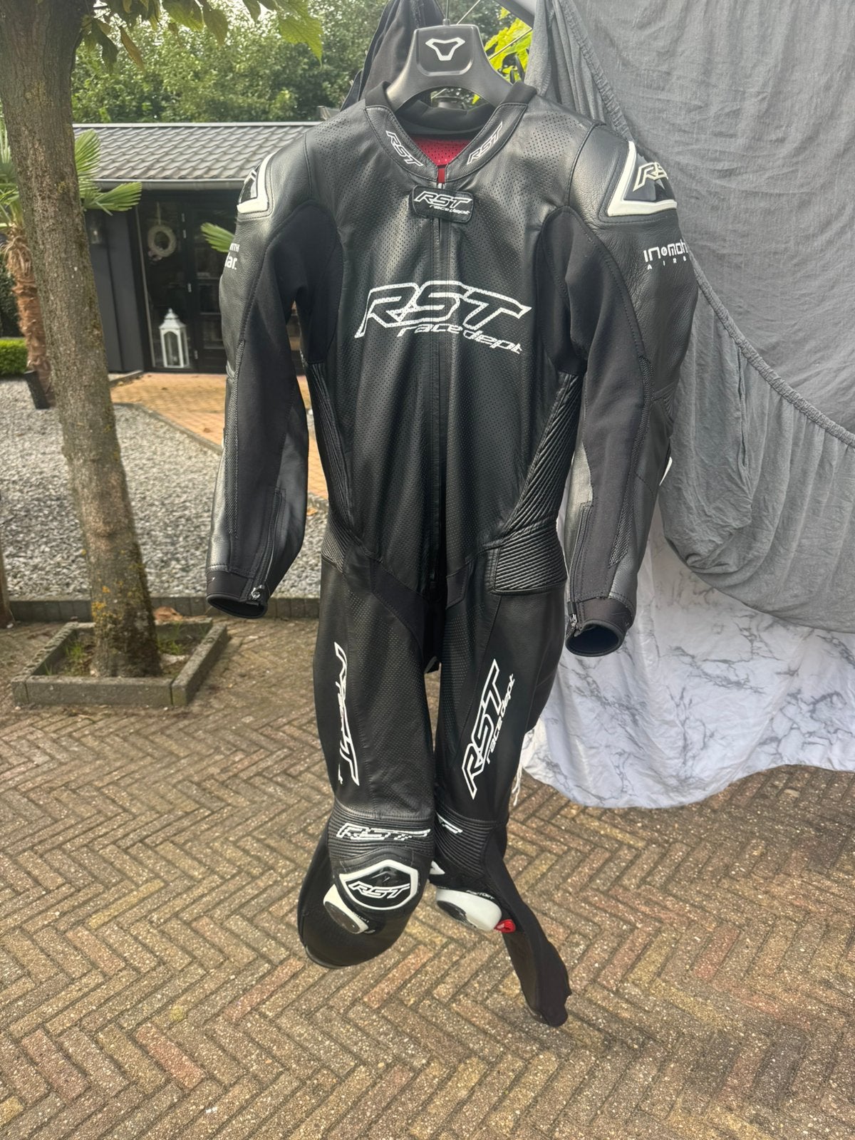 Te koop RST V4.1 EVO leren motorpak AIRBAG 2 circuitdagen, Ophalen of Verzenden, Tweedehands, Overall
