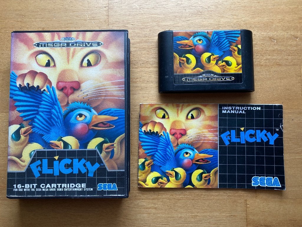 Flicky sega mega drive, 1 speler, Racen en Vliegen, Ophalen of Verzenden, Zo goed als nieuw