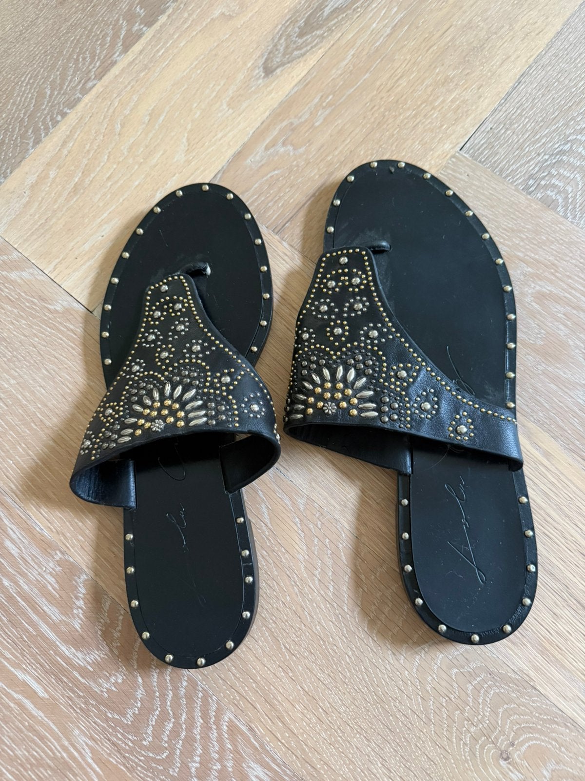 Lola Cruz zwarte slippers, maat 40, Slippers, Zwart, Ophalen of Verzenden, Gedragen