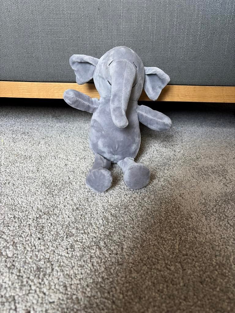 Knuffel olifant - zo goed als nieuw, Ophalen of Verzenden, Zo goed als nieuw, Grijs, Olifant