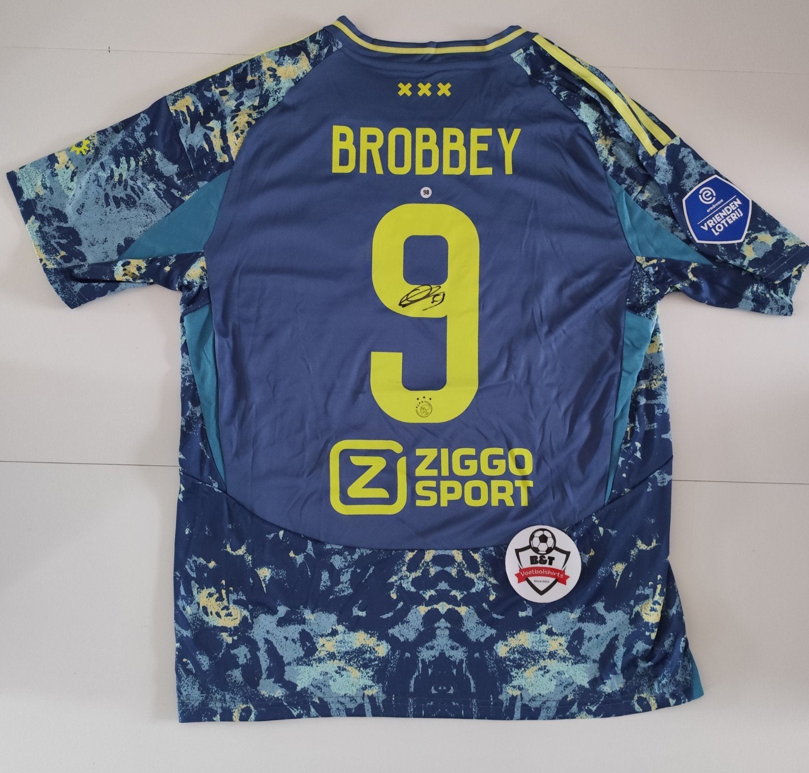 Gesigneerd Brobbey Ajax uitshirt 2023/2024, Shirt, Verzenden, ., Zo goed als nieuw