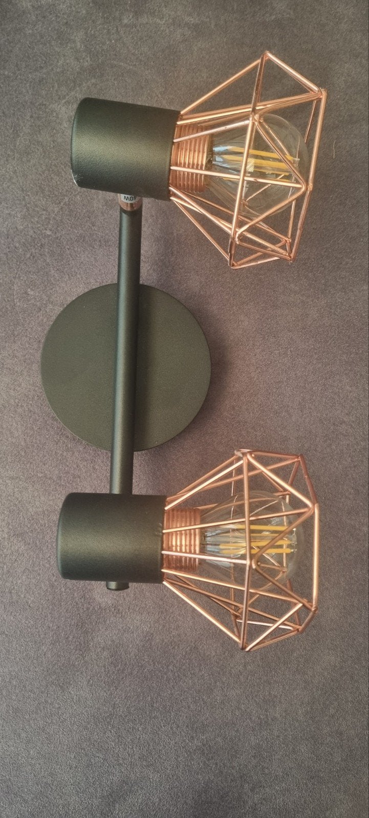 Lamp Rose incl. 2x filementlamp, Ophalen of Verzenden, Zo goed als nieuw, E14 (klein), Overige kleuren