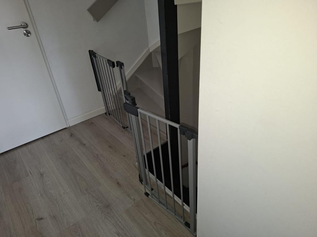 Flex traphek met 2 deurtjes, Kinderen en Baby's, Traphekjes, Ophalen, Zo goed als nieuw, 115 cm of meer, Metaal of IJzer