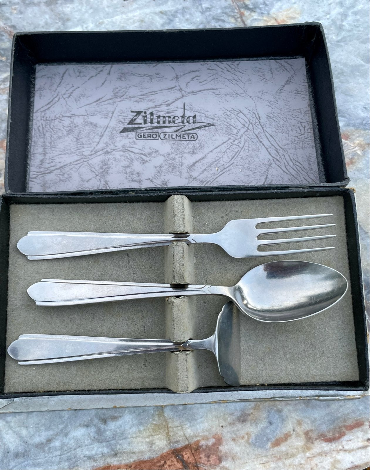 Gero Zilmeta Bestekset - Vork, Lepel, Taartschep, Antiek en Kunst, Ophalen of Verzenden