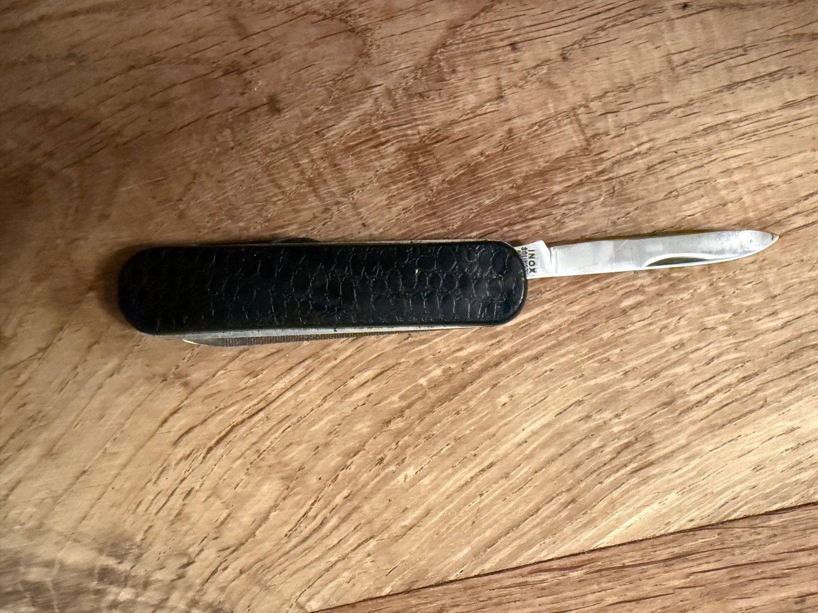 Vintage INOX Solingen Germany Zakmes met kurkentrekker, Ophalen of Verzenden