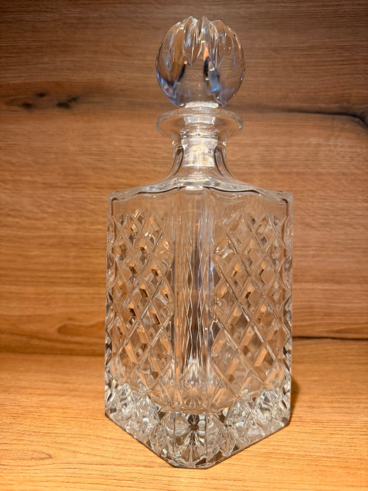 Prachtige kristallen karaf / whiskey decanter, 25 cm, 1,6 kg, Ophalen