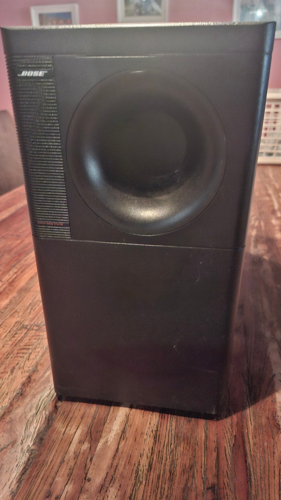 Bose Acoustimass 5 module subwoofer - Zwart, Gebruikt, Subwoofer, Ophalen of Verzenden, 60 tot 120 watt