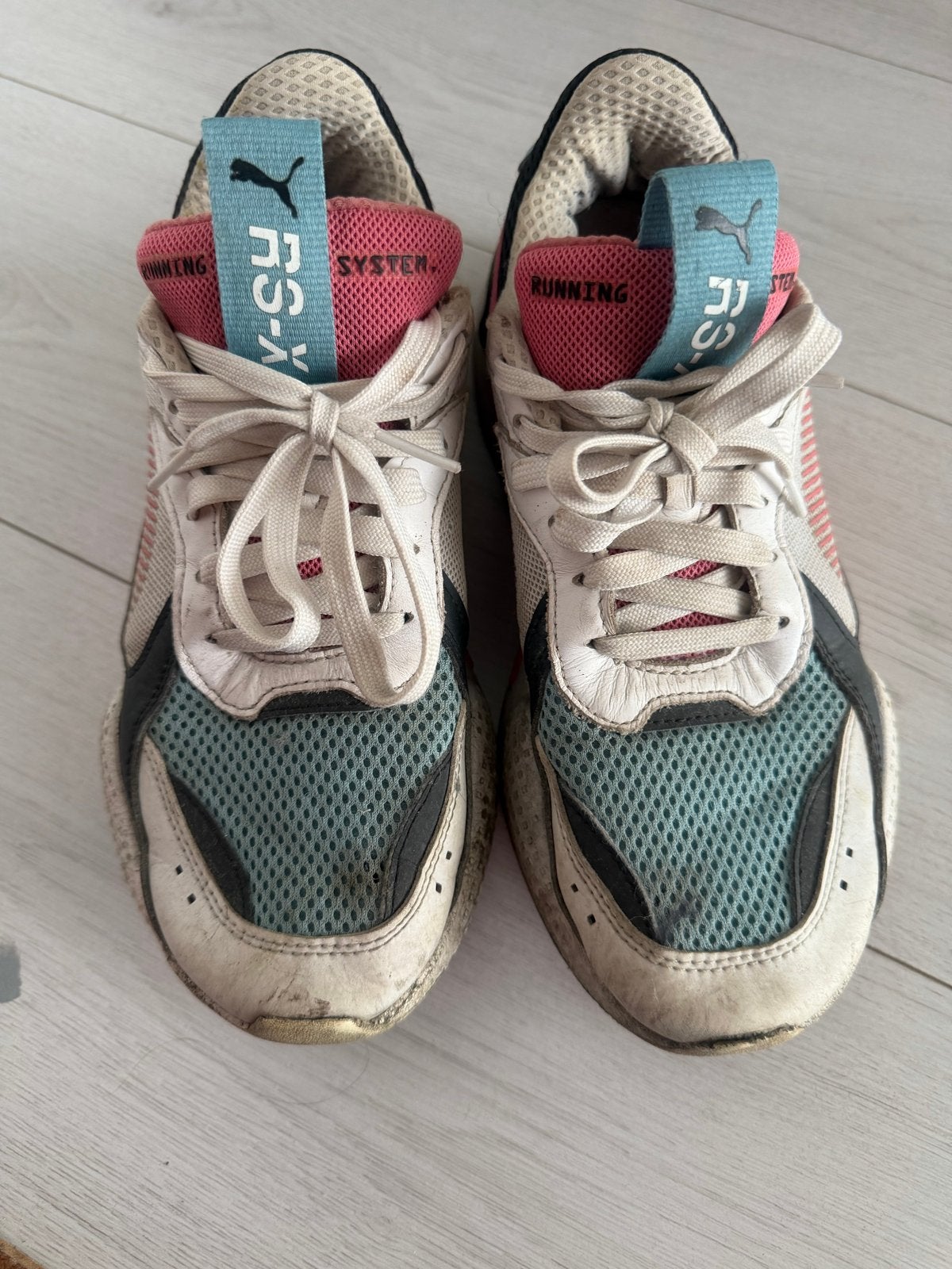 Puma RS-X³ sneakers maat 40.5, Ophalen, Gedragen, Wit, Sneakers of Gympen