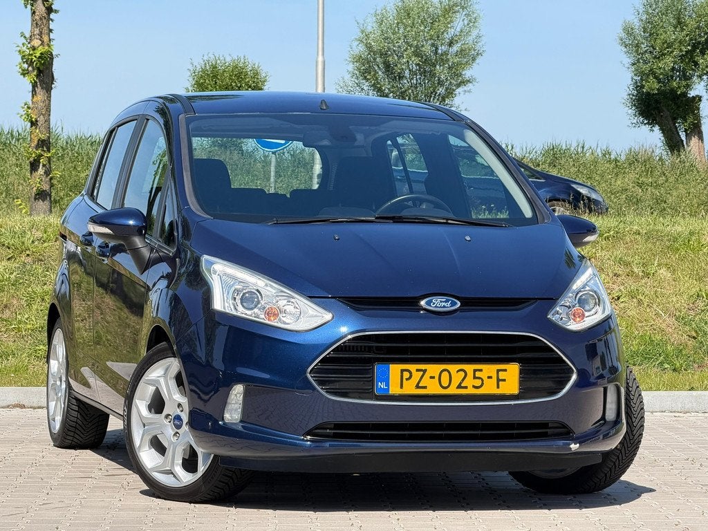 Ford B-Max 1.0 EcoBoost Titanium X-Pack | Deep Impact Blue |, Auto's, Ford, Voorwielaandrijving, Euro 5, Stof, Gebruikt