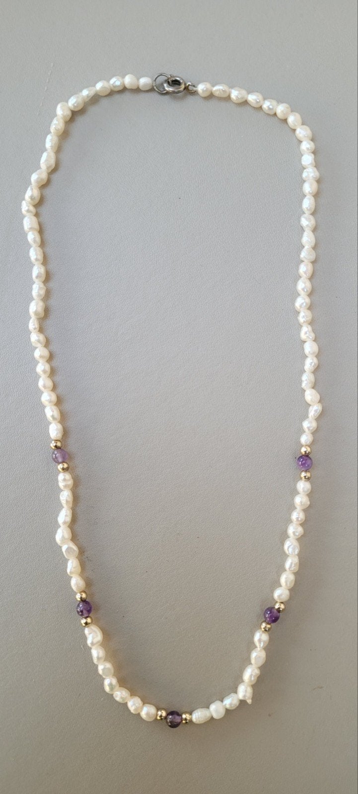 parel edelsteen ketting, Sieraden, Tassen en Uiterlijk, Ophalen of Verzenden, Zo goed als nieuw, Steen of Mineraal
