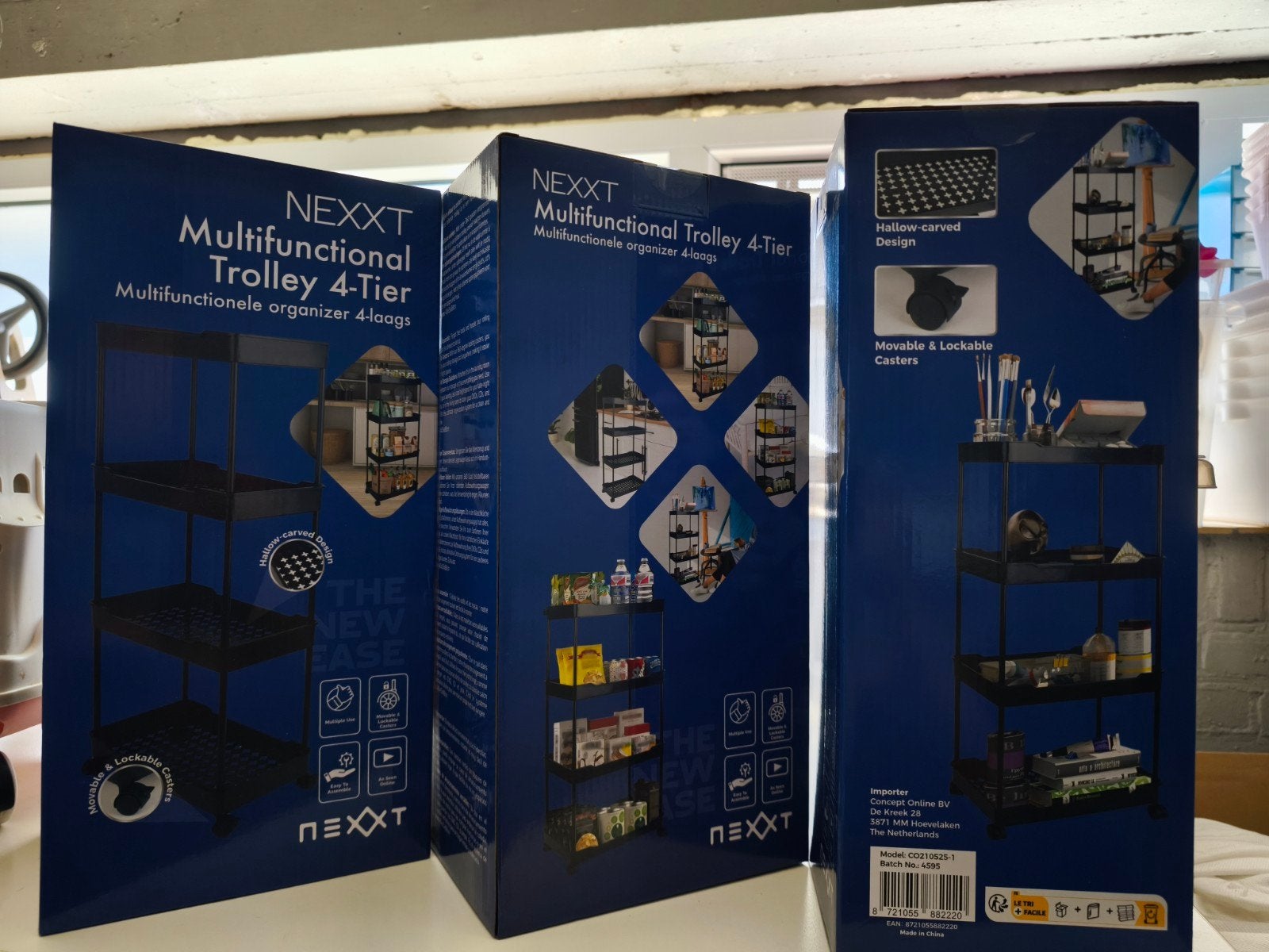 NEXXT Multifunctionele Trolley 4-laags - Nieuw in doos, Ophalen, Nieuw