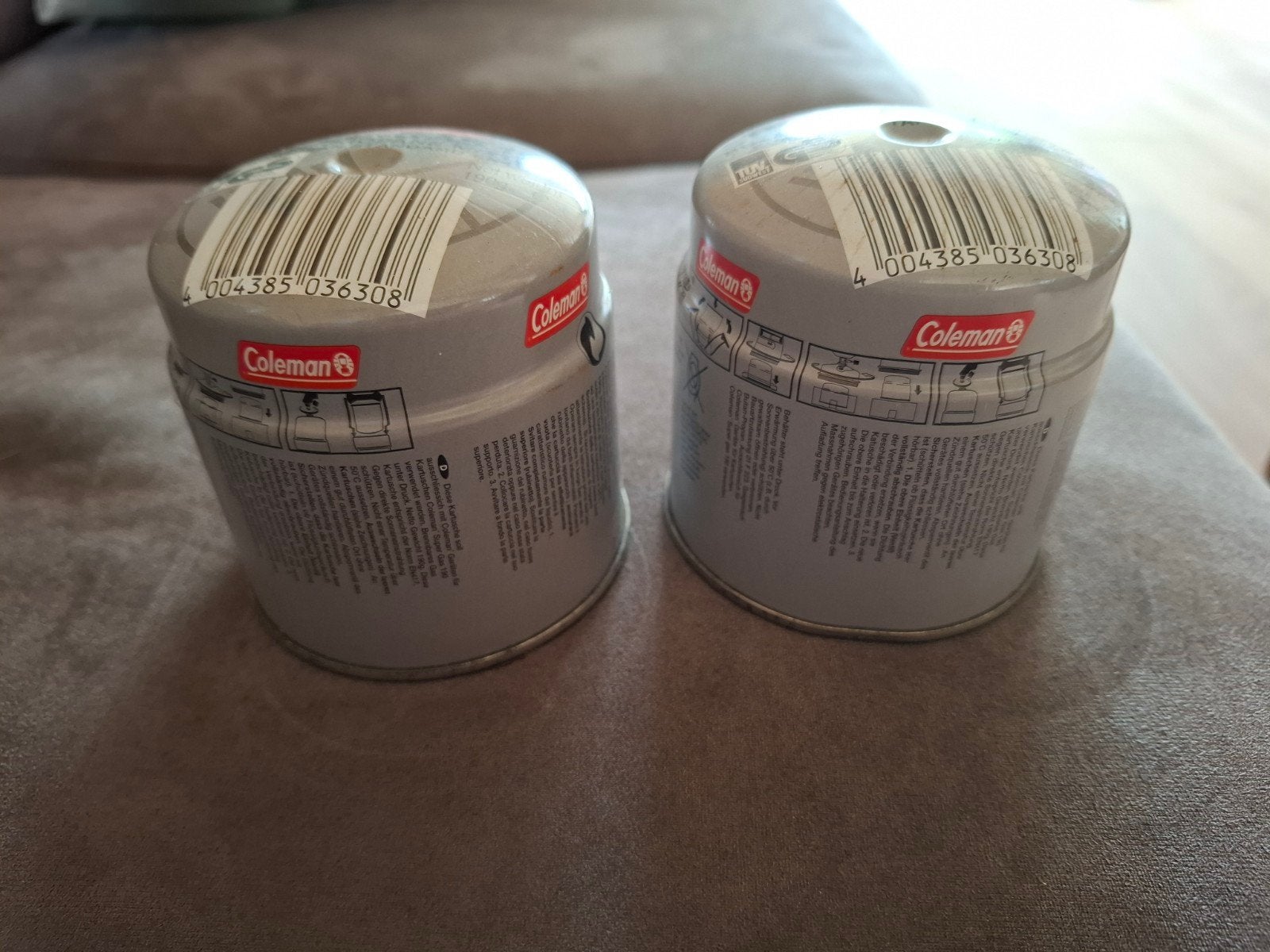 2 Coleman prikblikken Butaan/propaangas 190gr, Caravans en Kamperen, Kampeeraccessoires, Ophalen, Nieuw