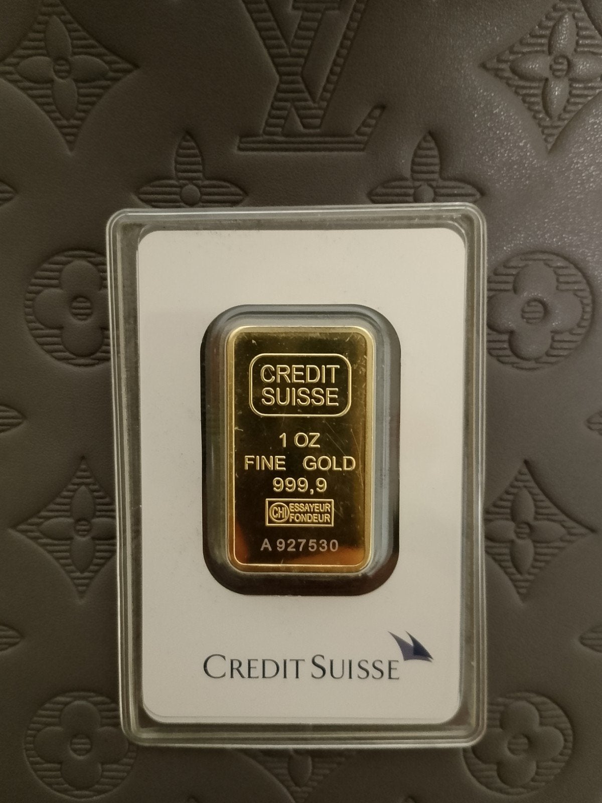 Goud Bar 1oz Credit Suisse, Ophalen of Verzenden, Goud