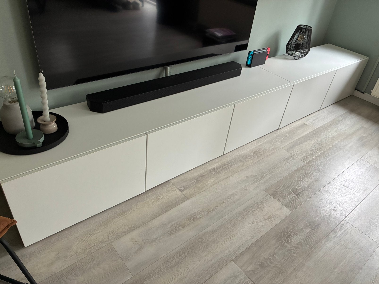 Gratis Ikea besta tv meubel, Ophalen, Zo goed als nieuw, 200 cm of meer, Minder dan 100 cm