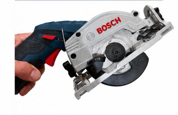 Bosch Professional GKS 12V-26, Cirkelzaag, Ophalen of Verzenden, Zo goed als nieuw, 30 tot 70 mm