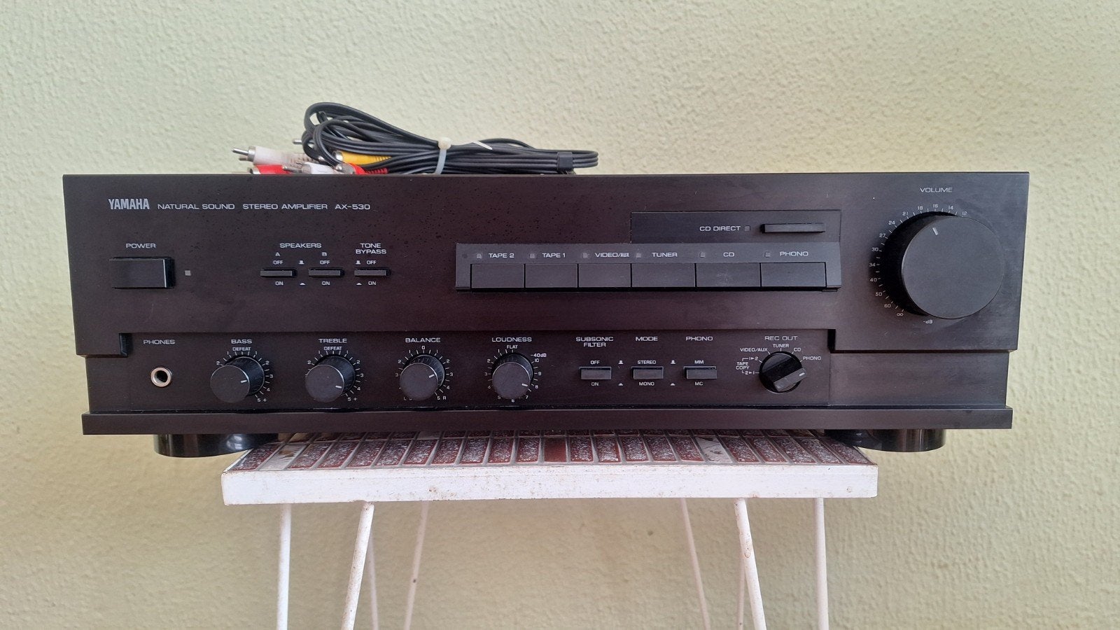 Yamaha AX-530 Natural Sound Stereo Versterker, Audio, Tv en Foto, Versterkers en Receivers, Gebruikt, Yamaha, Ophalen of Verzenden