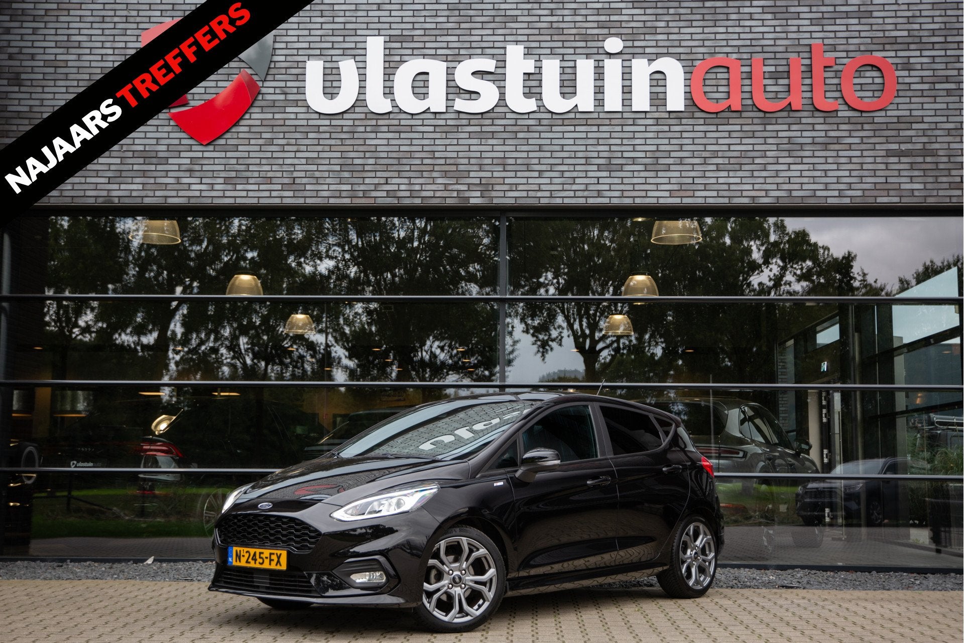 Ford Fiesta 1.0 EcoBoost ST-Line , Apple CarPlay, Stuur/stoe, Auto's, Voorwielaandrijving, Stof, Gebruikt, Zwart