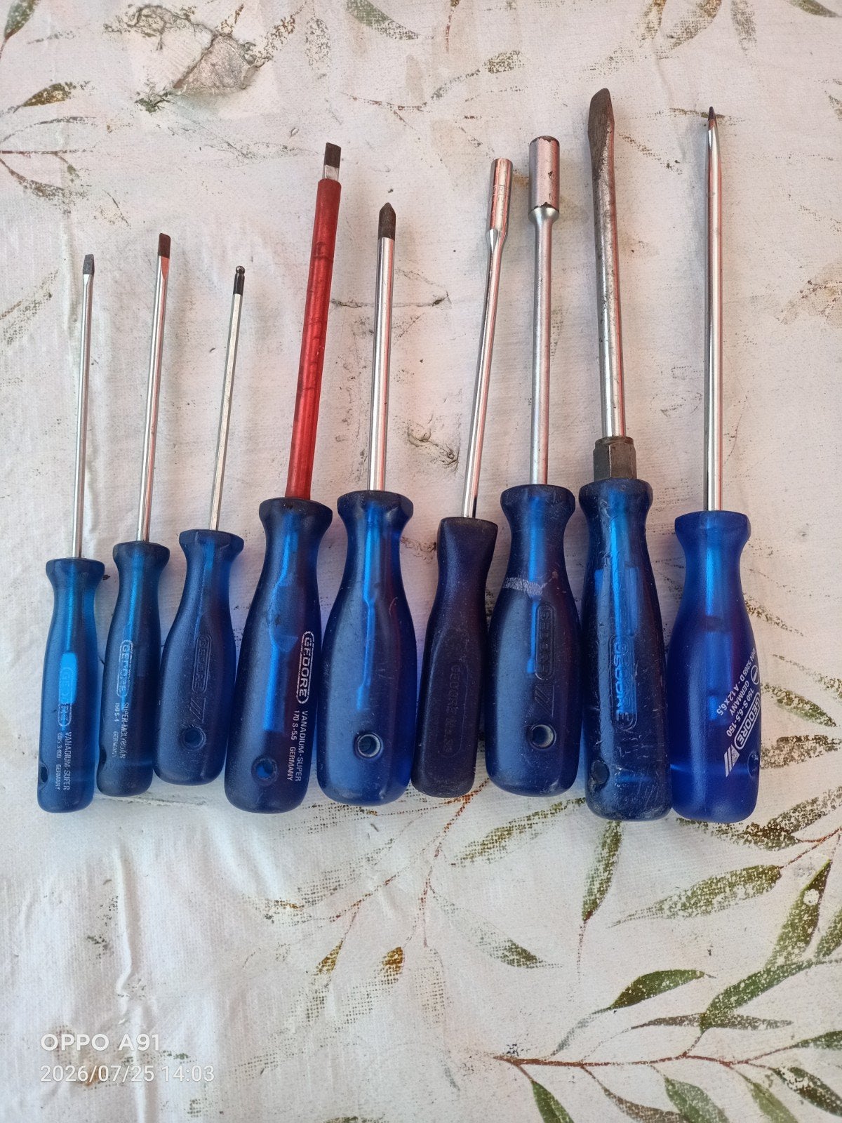 Gedore Schroevendraaiers en Doppen Set - Diverse Maten, Doe-het-zelf en Verbouw, Gereedschap | Handgereedschap, Ophalen of Verzenden