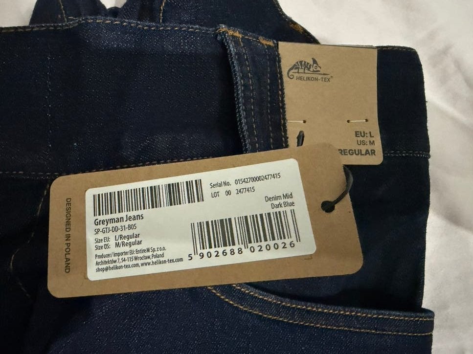Helikon Tex Heren Grayman Tactical Jeans, Ophalen of Verzenden, Zo goed als nieuw, Blauw, W32 (confectie 46) of kleiner