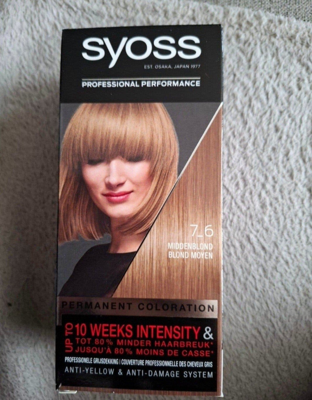 Syoss Permanente Haarkleuring 7-6 Middenblond, Ophalen of Verzenden, Nieuw, Haarverzorger of -hersteller
