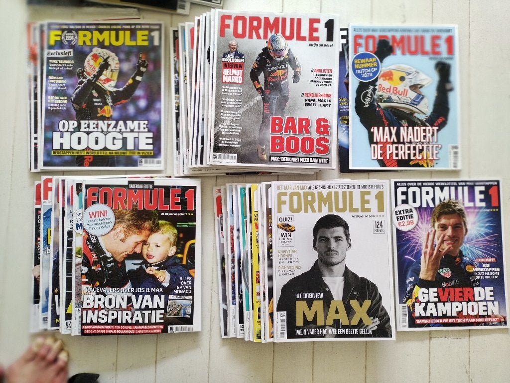FORMULE 1 TIJDSCHRIFT JAAROVERZICHTEN JUBILEUM EDITIES, Ophalen, Zo goed als nieuw, Sport en Vrije tijd