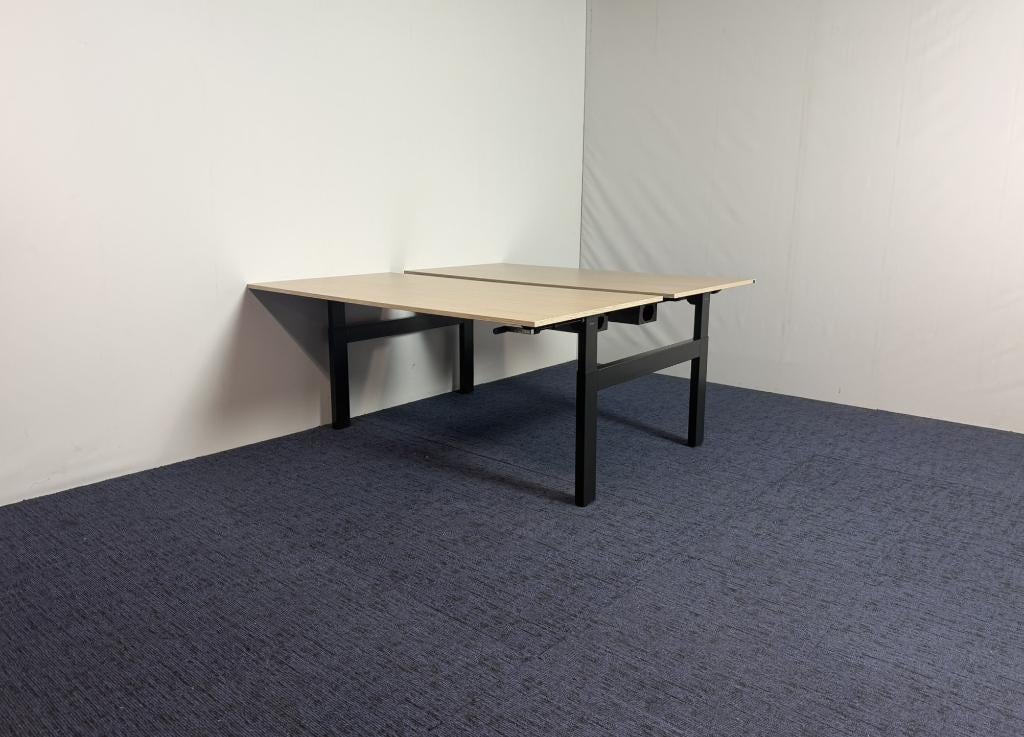 2 x Bench bureau Ahrend Balance (slinger) - 160 x 170 cm., Ophalen, 160 cm, Gebruikt, Duo-bureau