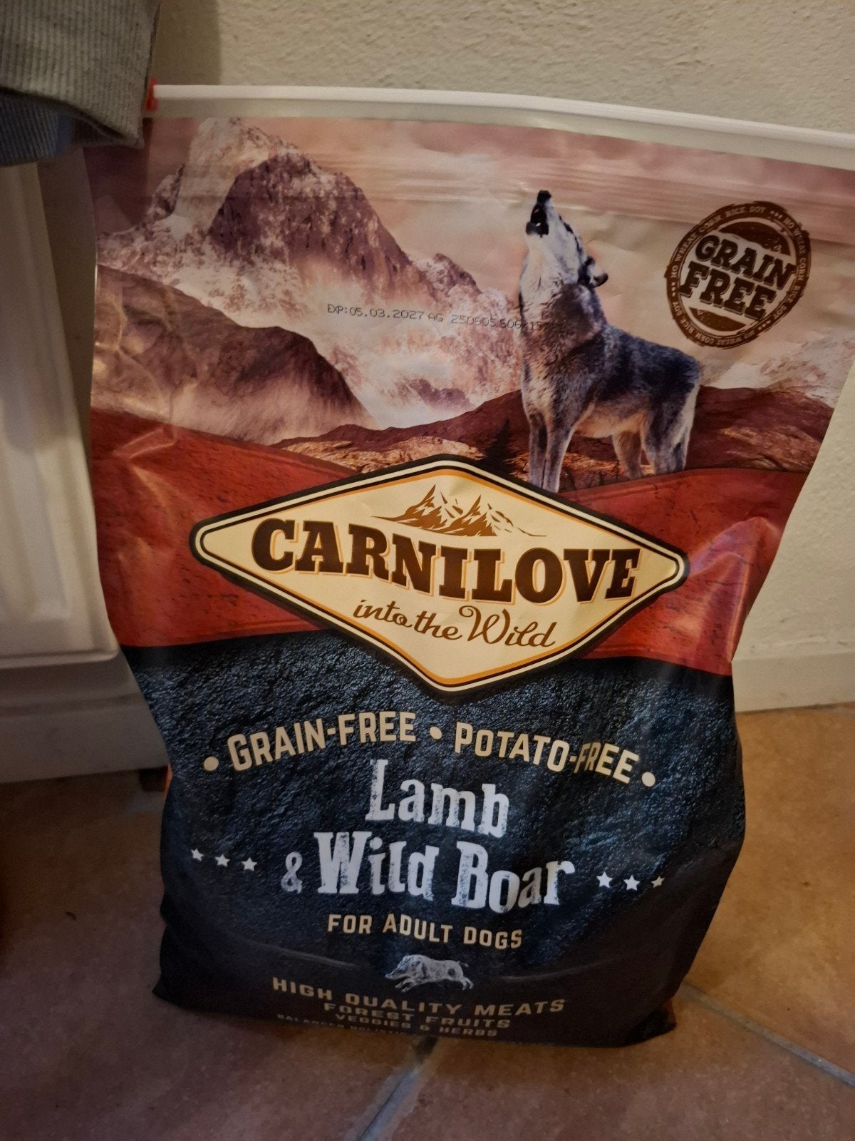 bijna volle zak hondenbrok 4kg Carnilove, Dieren en Toebehoren, Dierenvoeding, Ophalen, Hond