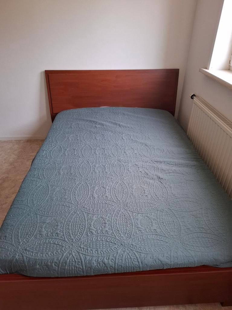 Tweepersoonsbed 1.40m met kasten (zelf demonteren), Ophalen, Gebruikt, Tweepersoons, 160 cm