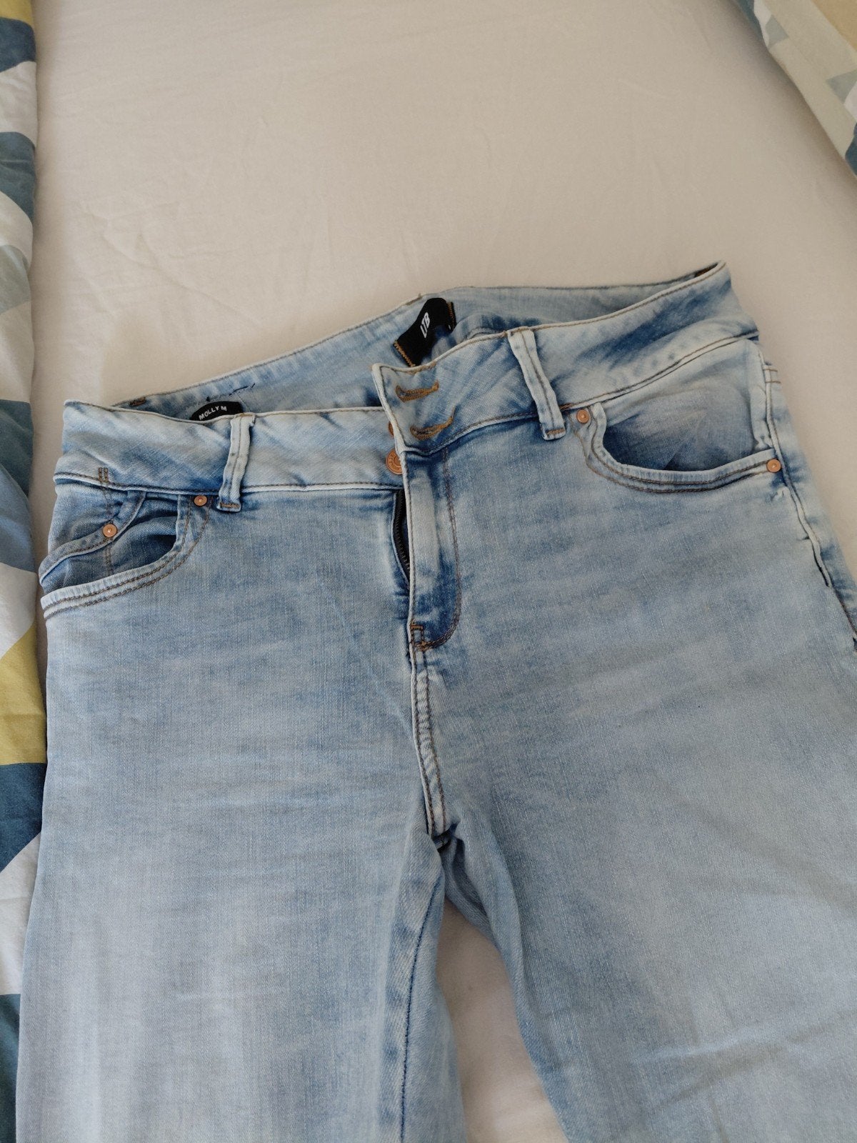 LTB Molly M Jeans - Lichtblauwe Slim Fit Damesjeans, Blauw, Ophalen of Verzenden, Zo goed als nieuw, LTB