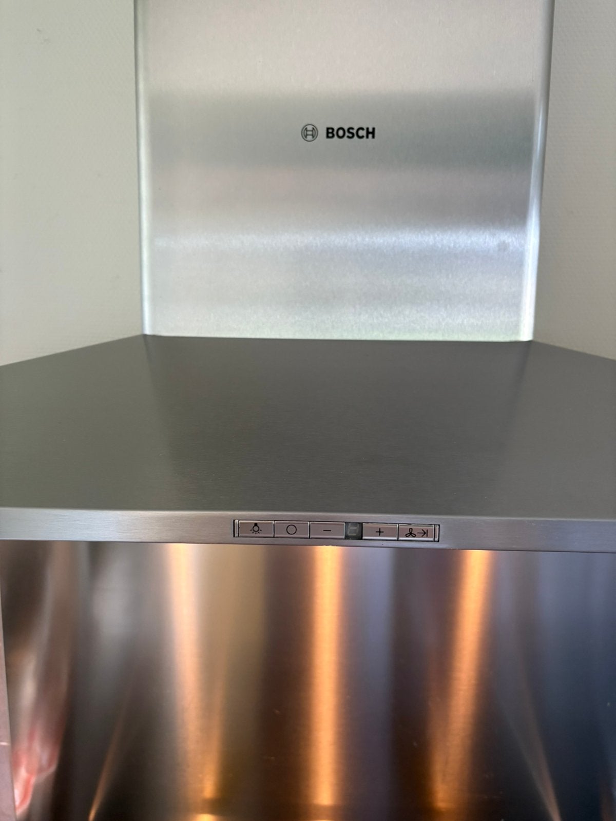 Bosch afzuigkap 90 cm., Ophalen, Wandschouwkap, Motor, Zo goed als nieuw