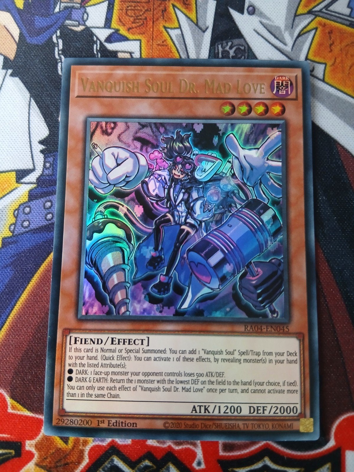 Vanquish Soul Dr. Mad Love - Ultra Rare RA04 - Yu-Gi-Oh, Ophalen, Zo goed als nieuw, Foil