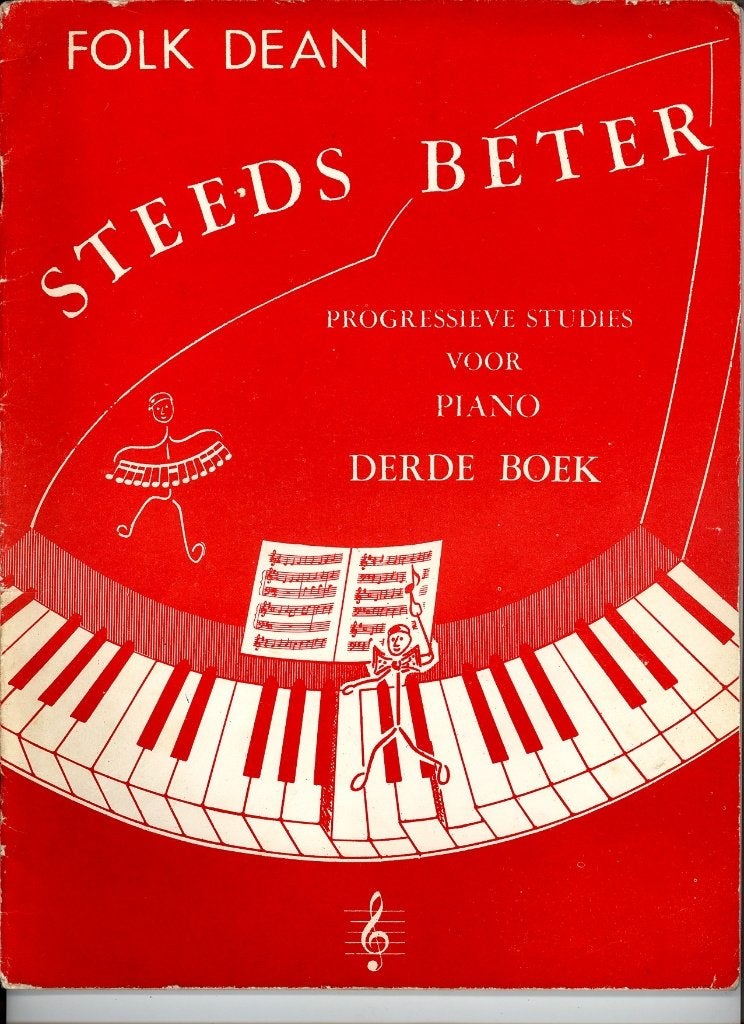 Folk Dean Steeds Beter derde boek, Muziek en Instrumenten, Bladmuziek, Gebruikt, Les of Cursus, Ophalen of Verzenden, Piano