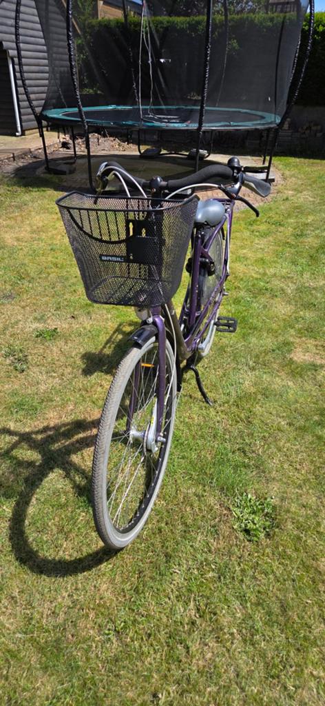 Paarse Puch Elegance moederfiets met Mand, Fietsen en Brommers, Fietsen | Dames | Damesfietsen, Terugtraprem, Versnellingen, Ophalen