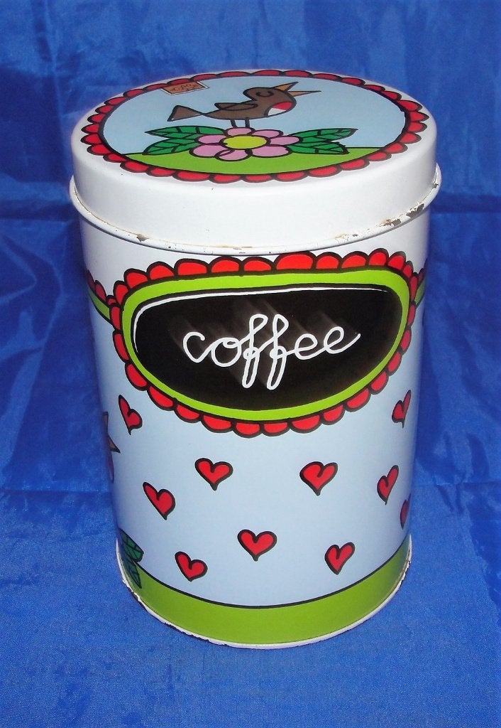 Babette Harms Liefe Bees voorraadbus Coffee, Verzamelen, Blikken, Ophalen of Verzenden, Zo goed als nieuw, Koffie, Overige merken