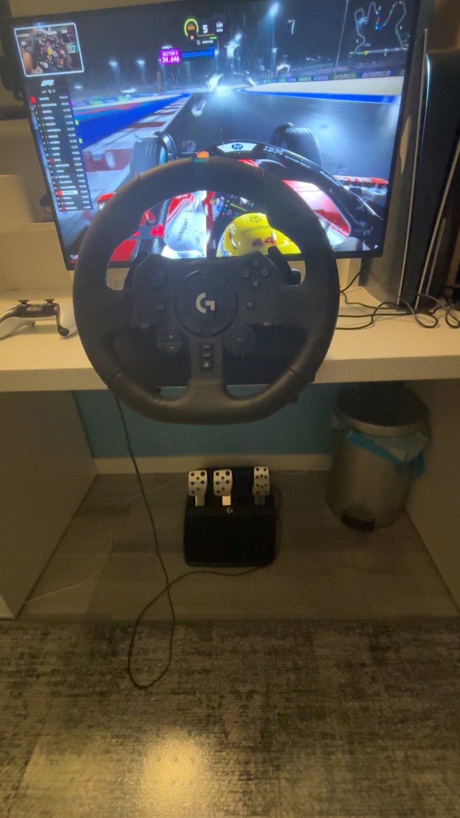 Logitech G923 racestuur met pedalen voor Xbox en PC, Spelcomputers en Games, Spelcomputers | Xbox | Accessoires, Ophalen, Xbox One