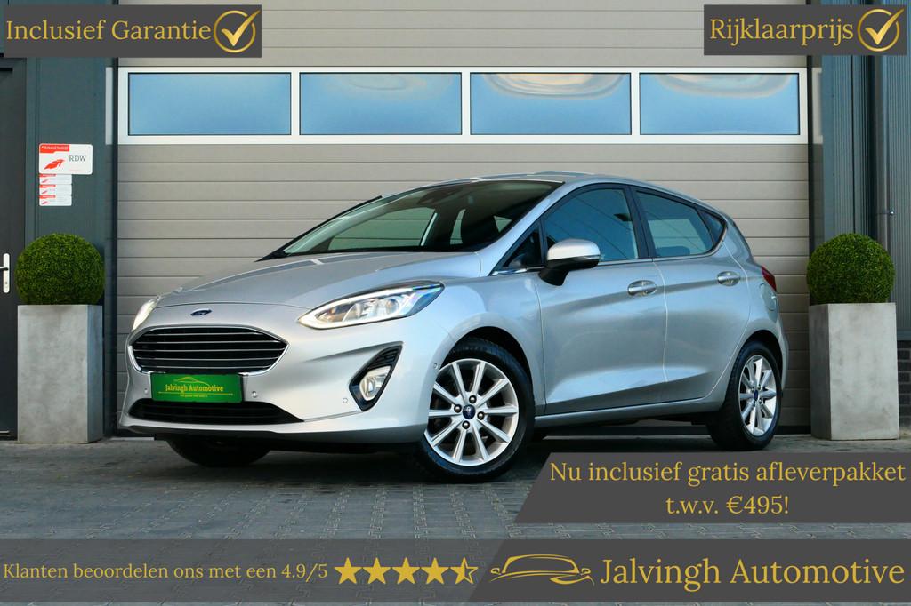 Ford Fiesta 1.0 EcoBoost Titanium |1e EIG!|PDC|Clima|Camera|, Lichtsensor, Gebruikt, Met garantie (alle), 49 €/maand