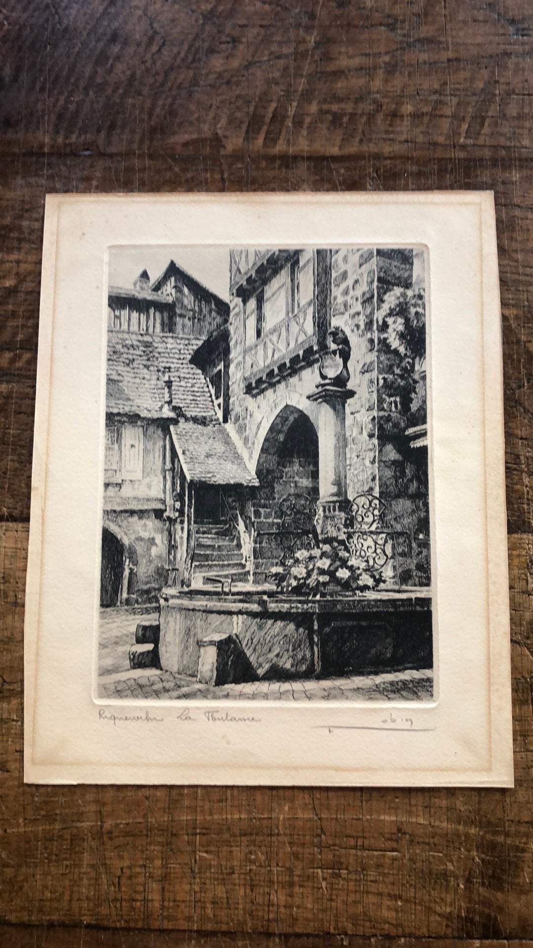 Oude ets, Antiek en Kunst, Kunst | Etsen en Gravures, Ophalen of Verzenden