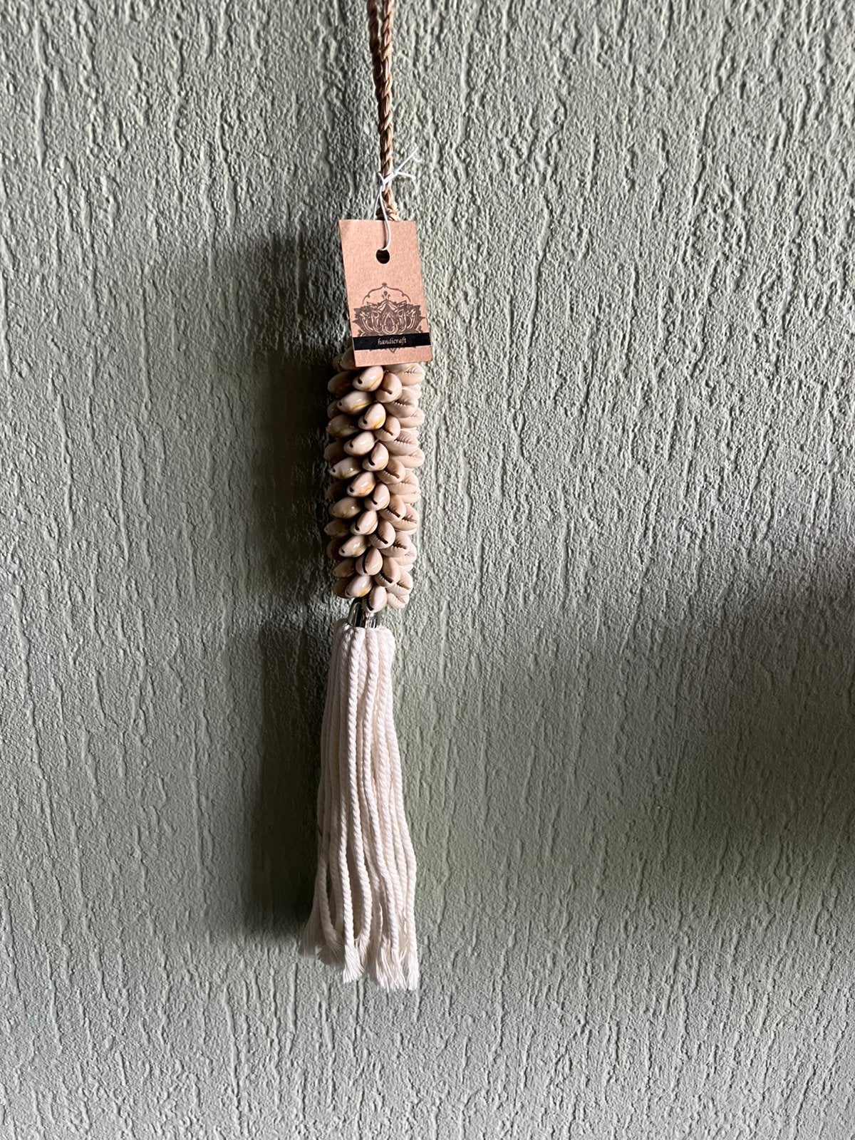 Ibiza stijl hanger met kwast, Boho, Nieuw, Ophalen of Verzenden, Beige