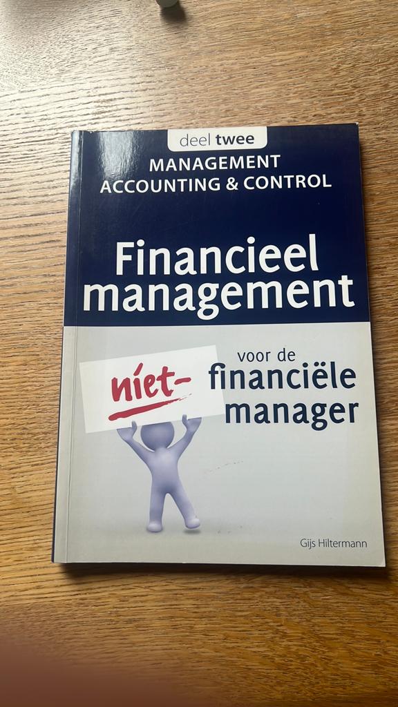 Gijs Hiltermann - 2 Management accounting & control, Ophalen of Verzenden, Zo goed als nieuw, Gijs Hiltermann