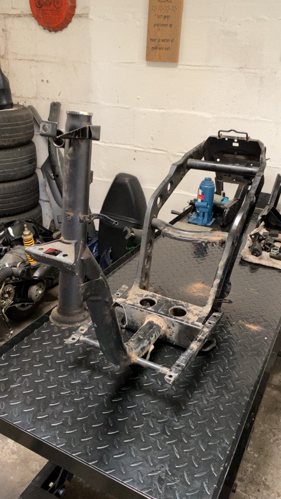 Piaggio zip type3 ssl frame zonder 123 KROM!, Fietsen en Brommers, Scooters | Piaggio, Ophalen, Zo goed als nieuw, Zip