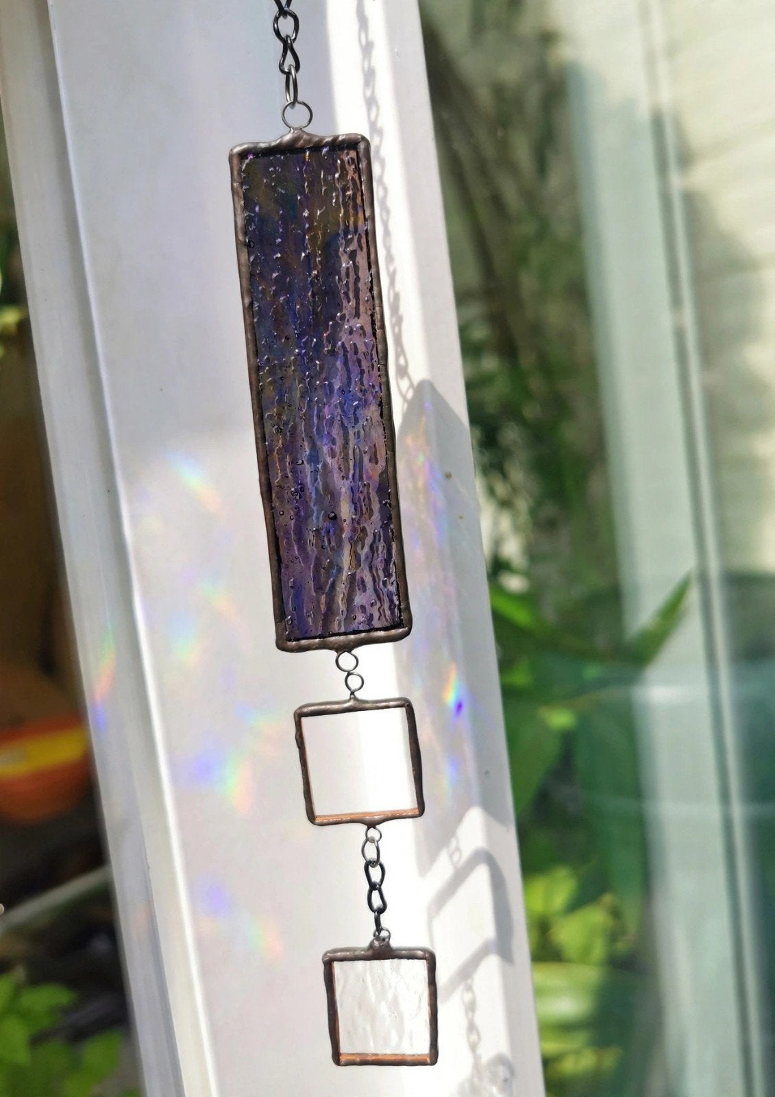Unieke handgemaakte Tiffany zonnevanger - Nieuw, Meerkleurig, Boho, Nieuw, Ophalen of Verzenden