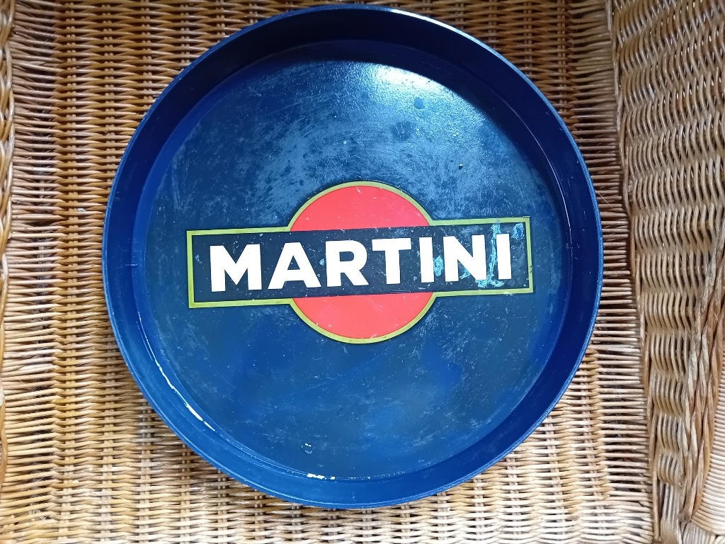 Martini kunststof dienblad  33cm, Ophalen of Verzenden, Gebruikt, Gebruiksvoorwerp