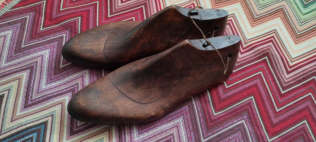 Decoratieve houten schoenmakersleest schoenleest leest 34, Ophalen of Verzenden, Gebruikt, Bruin, Hout