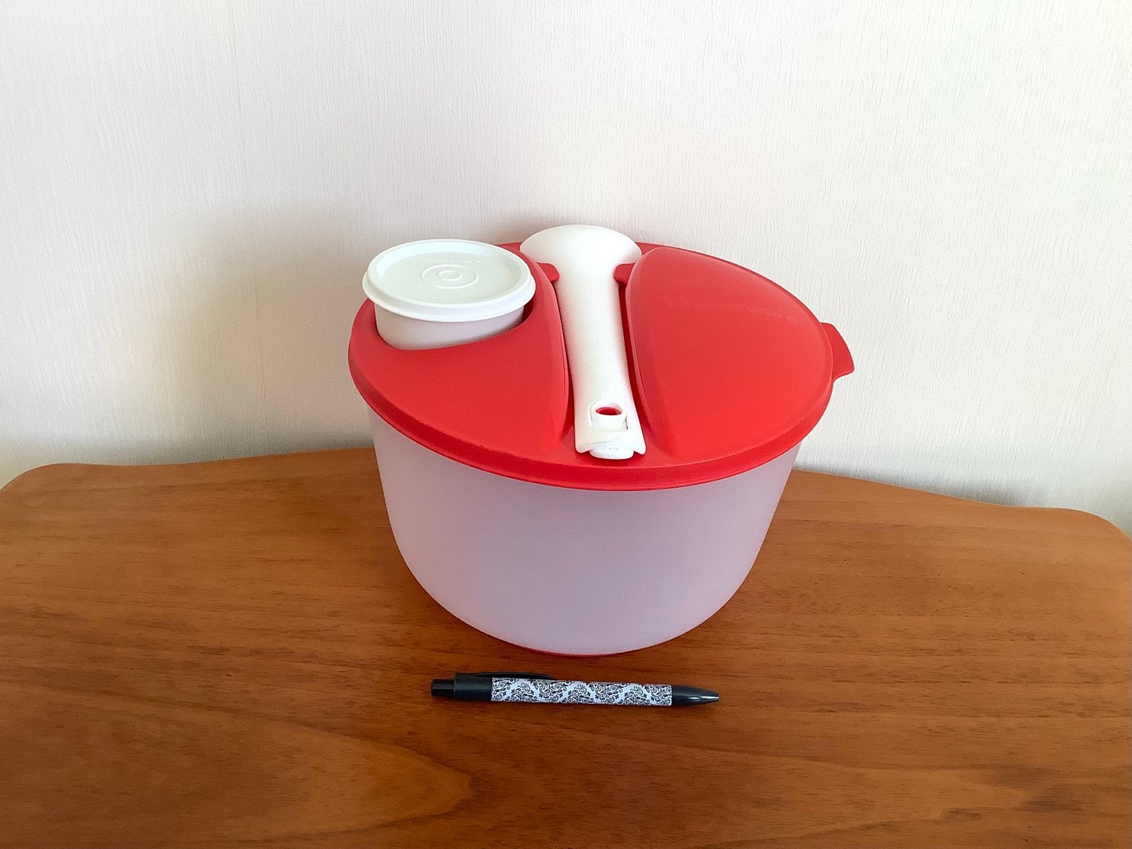 Tupperware Saladekom ( 3 liter) met couvert en dressingbakje, Ophalen of Verzenden