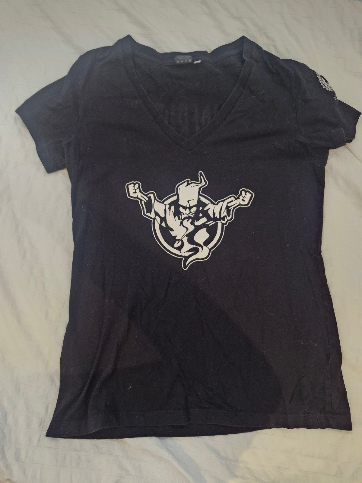 Gedragen dames t-shirt maat L - Thunderdome Hardcore, Thunderdome, Zwart, Maat 42/44 (L), Ophalen of Verzenden